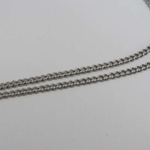 Stainless steel mens necklace and pendant - Length 50 cm