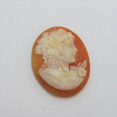 Vintage Cameo for jewellery - 19,4 mm x 25,2 mm