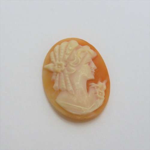 Vintage Cameo for jewellery - 18,5 mm x 24,7 mm