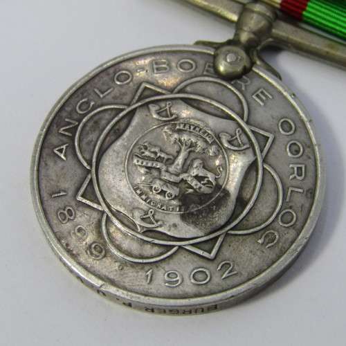 Boer War ABO medal issued Burger Pieter Johannes van Niekerk who was a Prisoner of war on St. Helena
