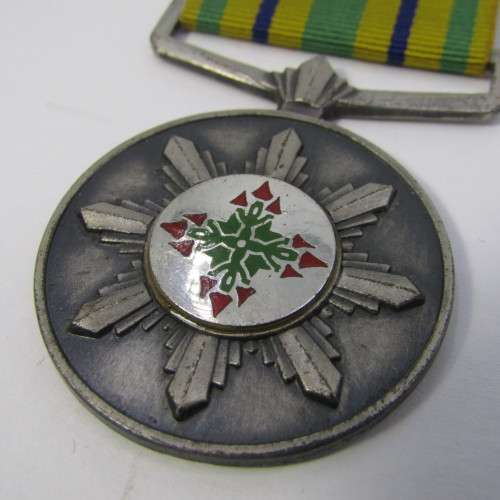 Set of 3 SA Police medals issued to O54223N Sergeant W de Villiers