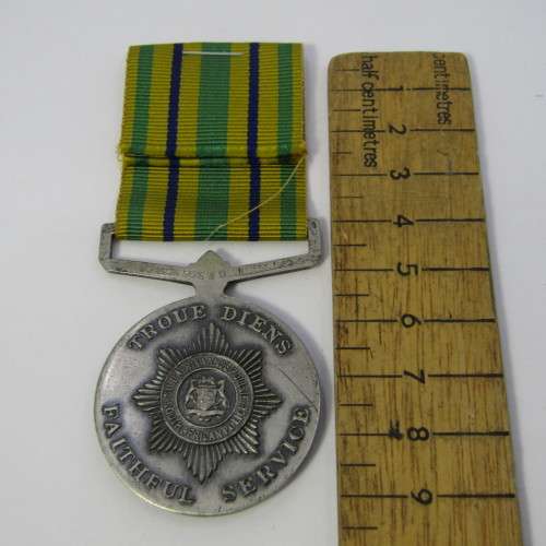 Set of 3 SA Police medals issued to O54223N Sergeant W de Villiers