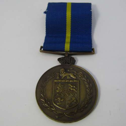Set of 3 SA Police medals issued to O54223N Sergeant W de Villiers