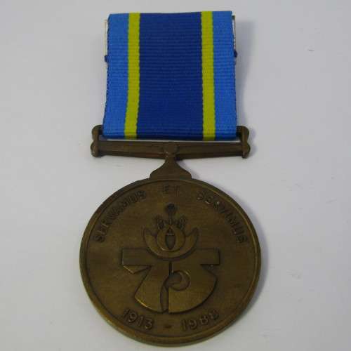Set of 3 SA Police medals issued to O54223N Sergeant W de Villiers