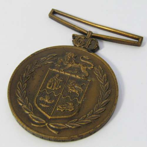 Pair of SA Police faithful service medals - issued to 33191W Sergeant PJ Louw - no ribbons