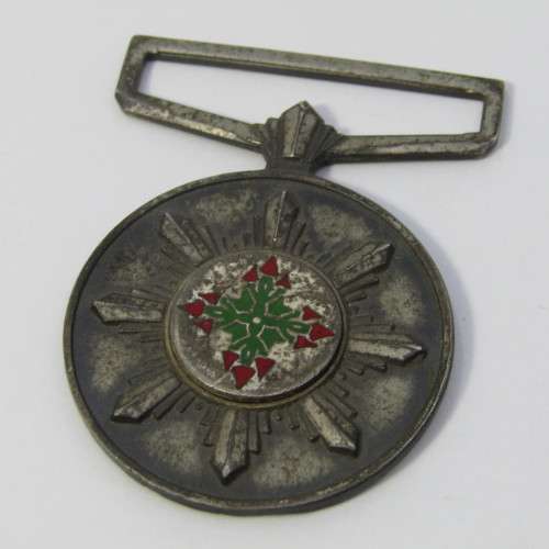 Pair of SA Police faithful service medals - issued to 33191W Sergeant PJ Louw - no ribbons