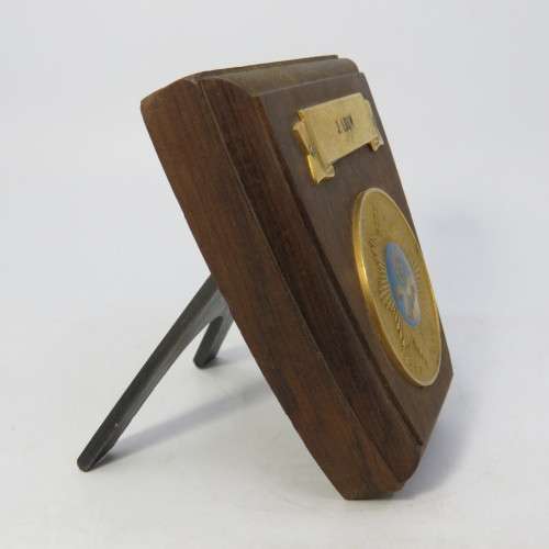 SA Police 75 Years 1913-1988 Commemorative plaque awarded to J.Louw