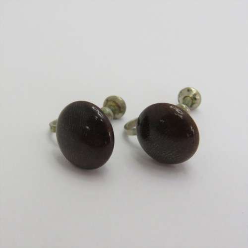 Pair of vintage costume jewellery screw on earrings