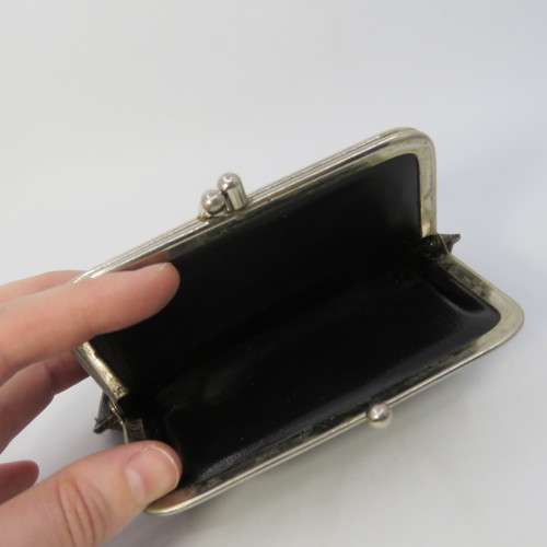 Vintage leather purse from deer skin
