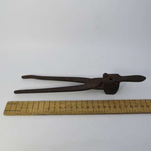 Antique bullet mould pliers - Marked CAL 11/15-60 - Possibly .45 caliber