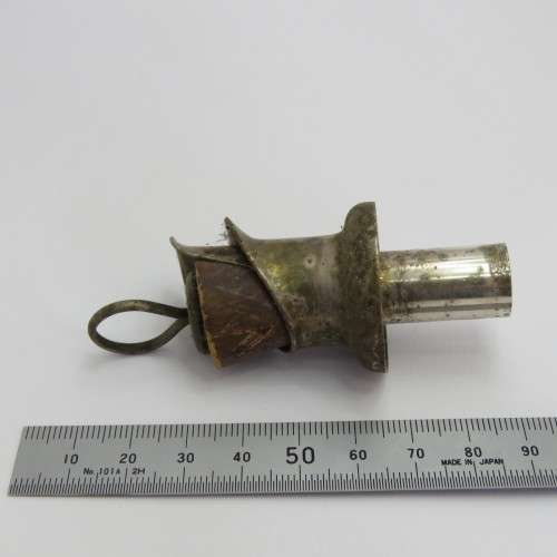 Vintage silverplated wine pourer/stopper