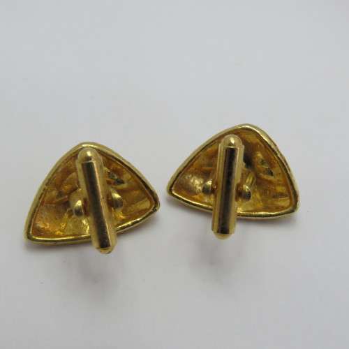 Pair of vintage gold colored cufflinks