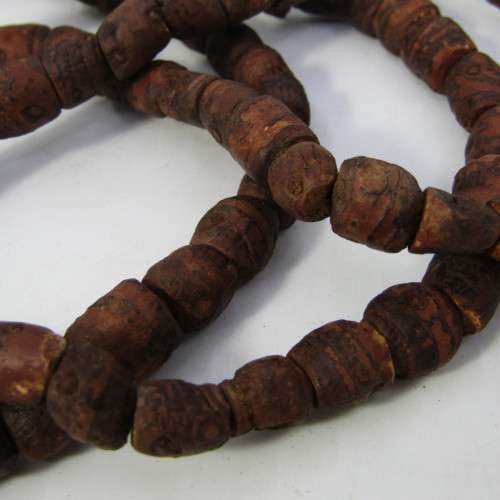 Vintage Himba leather necklace - 84cm