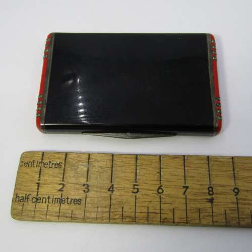 Beautiful vintage cigarette case with marcasite inserts