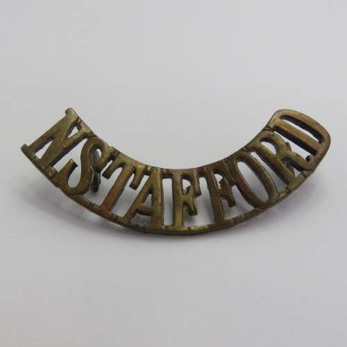 British North Staffordshire regiment shoulder title
