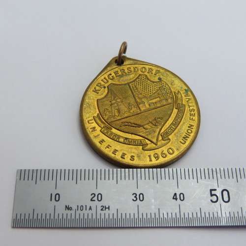1960 Krugersdorp Union Festival medallion