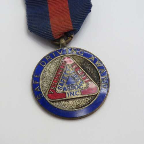 1939-1941 South African Safe Driving Award medal - TD 318