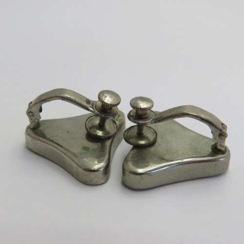 Pair of costume jewellery screw on earrings