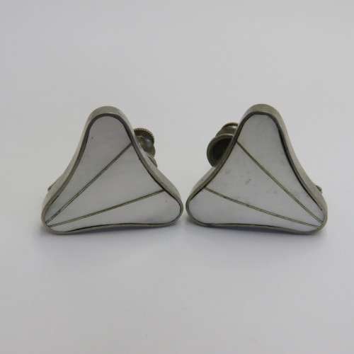 Pair of costume jewellery screw on earrings