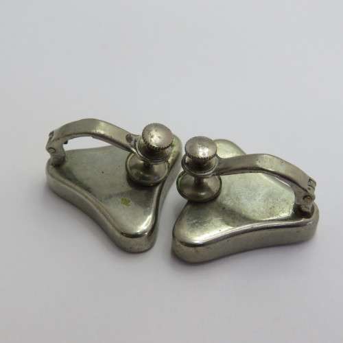Pair of costume jewellery screw on earrings