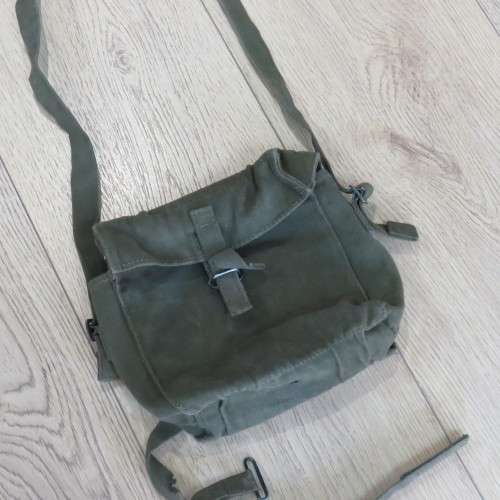 British 1958 Pattern Kidney pouch and yoke converted to patrol bag - Bag size 25 x 24 cm