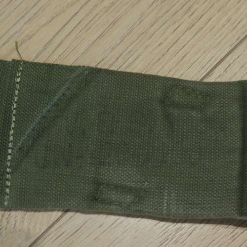 British 1958 Pattern Kidney pouch and yoke converted to patrol bag - Bag size 25 x 24 cm