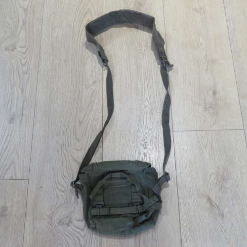 British 1958 Pattern kidney pouch and yoke converted to patrol bag - Bag size 25 x 26 cm