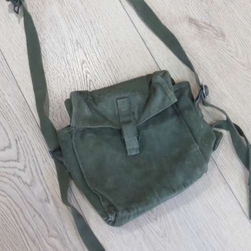 British 1958 Pattern kidney pouch and yoke converted to patrol bag - Bag size 24 x 26 cm