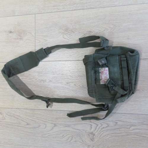 British 1958 Pattern kidney pouch and yoke converted to patrol bag - Bag size 24 x 26 cm