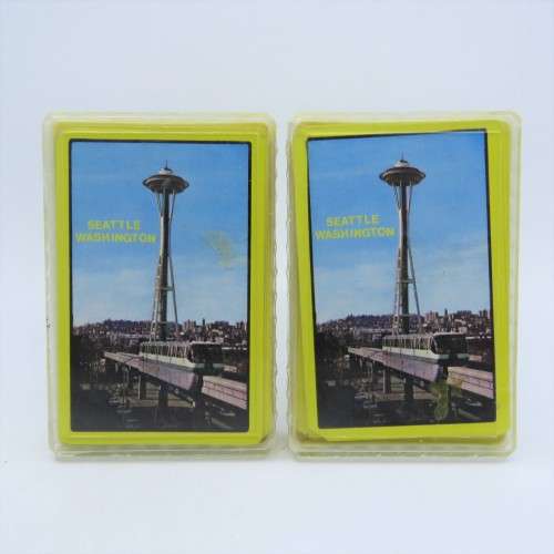 2 Packs of Seattle Washington playing cards