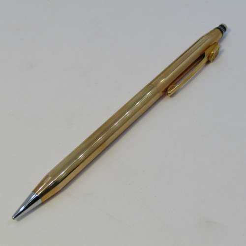 Vintage Quill 1/2th 14kt gold filled pen and pencil set with standard bank logo
