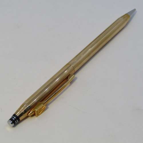 Vintage Quill 1/2th 14kt gold filled pen and pencil set with standard bank logo