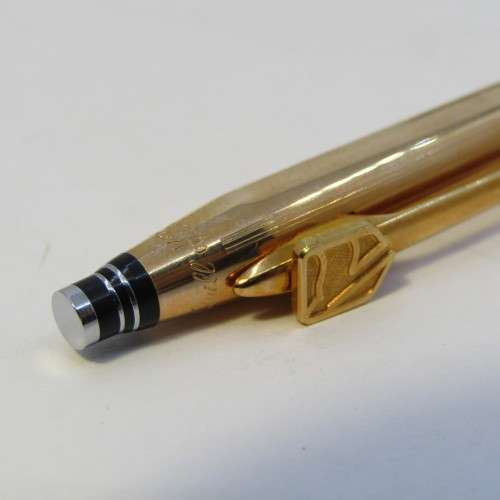 Vintage Quill 1/2th 14kt gold filled pen and pencil set with standard bank logo