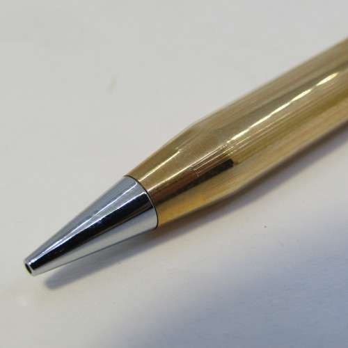 Vintage Quill 1/2th 14kt gold filled pen and pencil set with standard bank logo