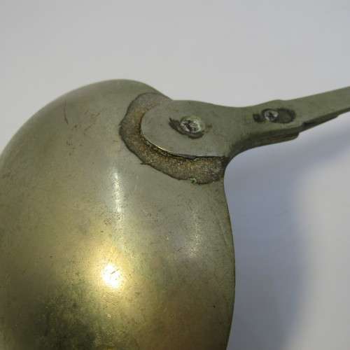 Antique silver plated soup ladle