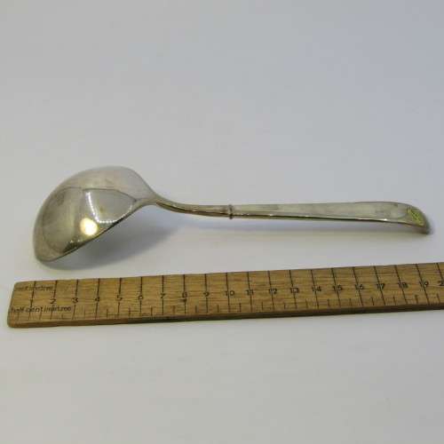 Vintage silver plated sauce ladle