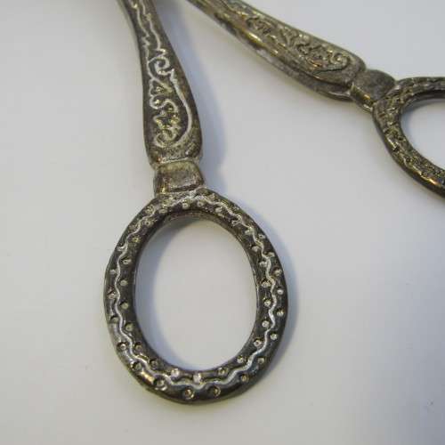 Vintage silver plated cake tongs
