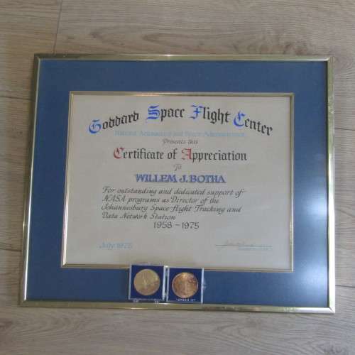 Items that belonged to Willem J Botha, Principal of SA Space-Flight tracking and data - 1960`s