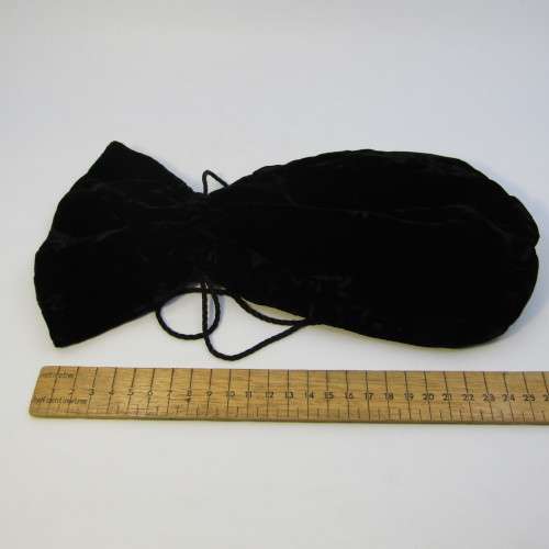 Harrods black material bag with purple inner