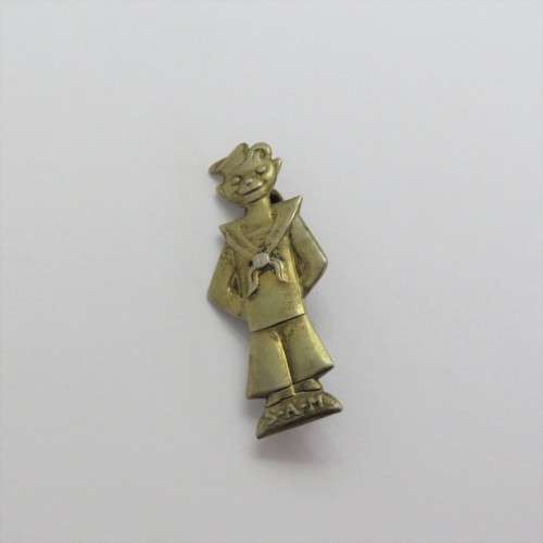 WW2 SA Navy Sailor SAM patriotic badge - SA Union Defence Force