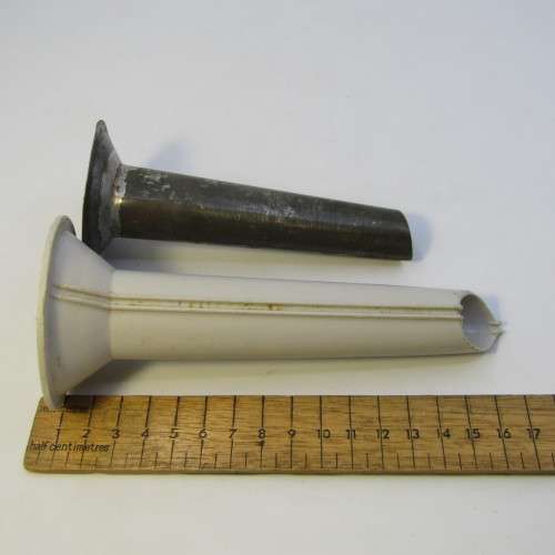 Pair of Meat Mincer sausage spouts - for No. 8 mincer