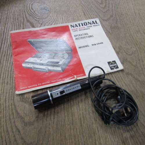 Vintage National Solid State 4 track system portable tope recorder