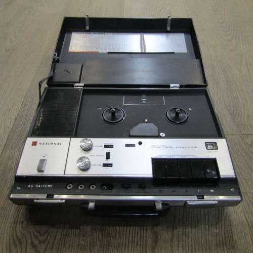 Vintage National Solid State 4 track system portable tope recorder