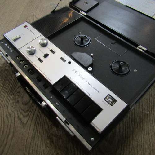 Vintage National Solid State 4 track system portable tope recorder