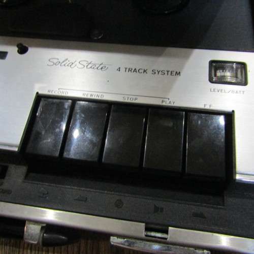 Vintage National Solid State 4 track system portable tope recorder