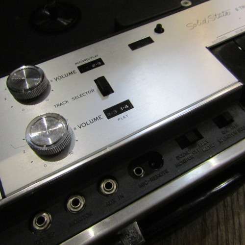 Vintage National Solid State 4 track system portable tope recorder