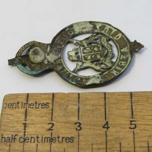 WW1 SA Instructional corps cap badge - no lugs