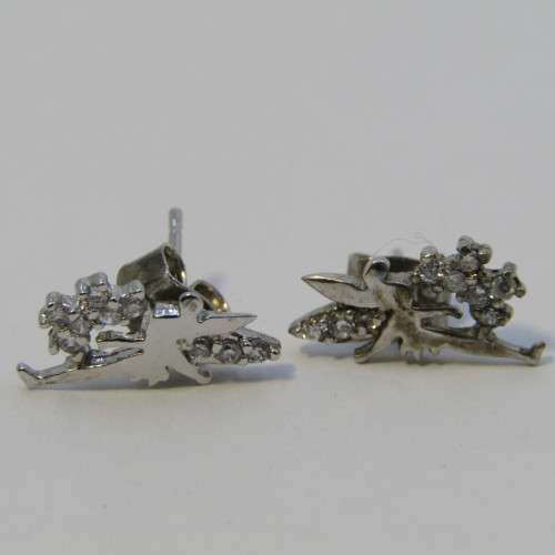 Pair of costume jewellery tinker bell earrings