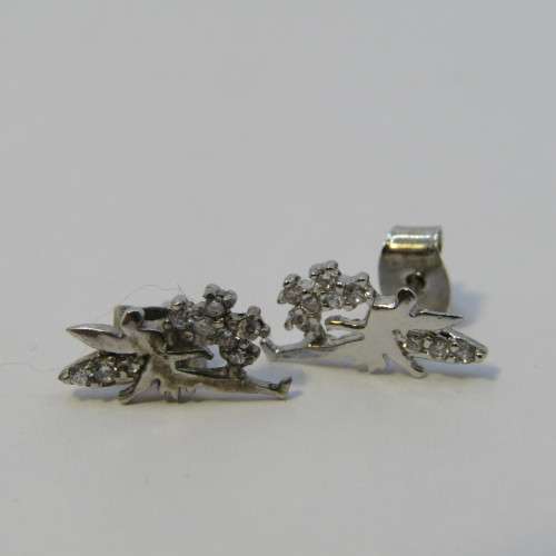 Pair of costume jewellery tinker bell earrings