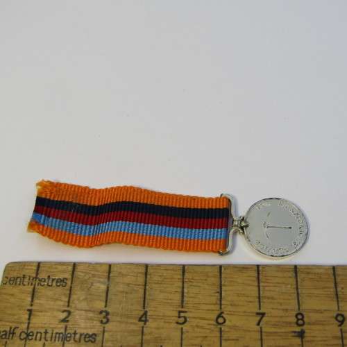 Rhodesia Defence medal for Meritorious miniature medal - Livingstone mint issue